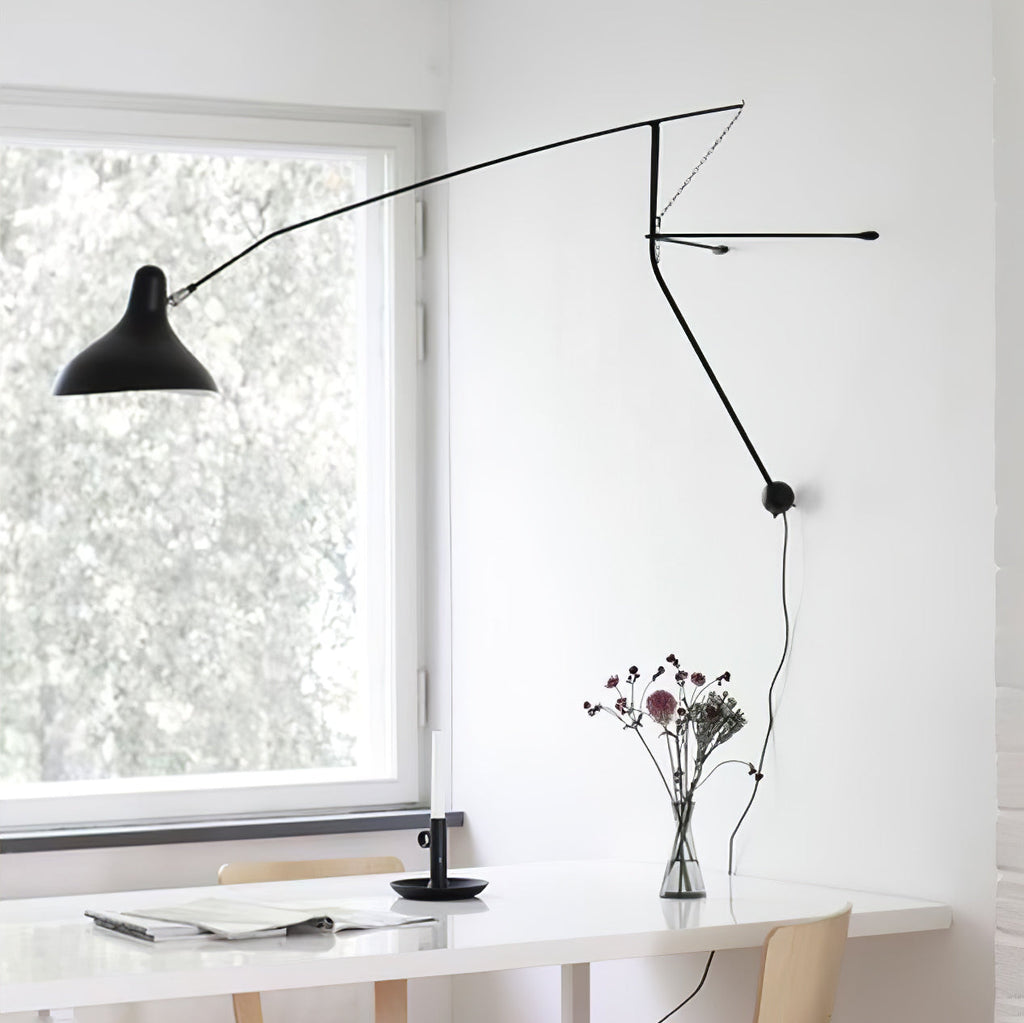 Mantis Arm Wall Lamp | Iron | Black