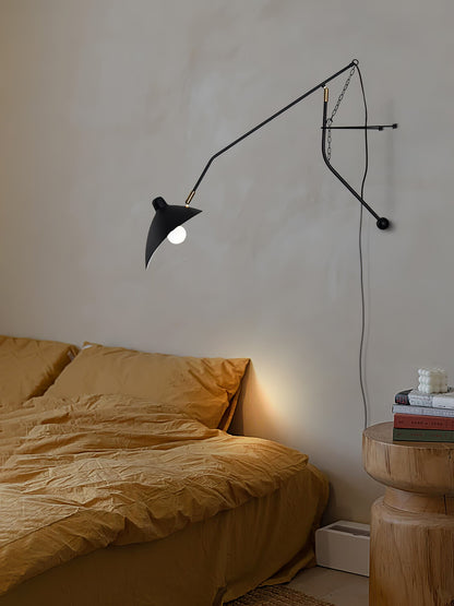 Mantis Arm Wall Lamp | Iron | Black