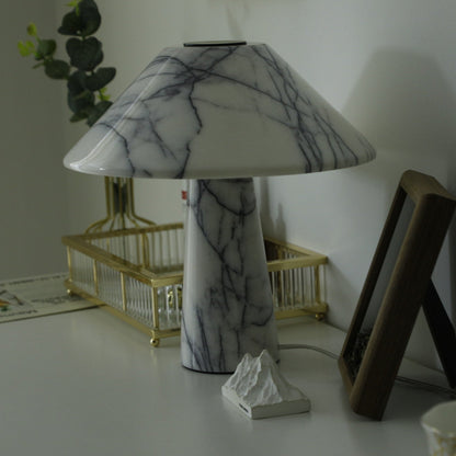 Marbella Marble Table Lamp | Marble | White
