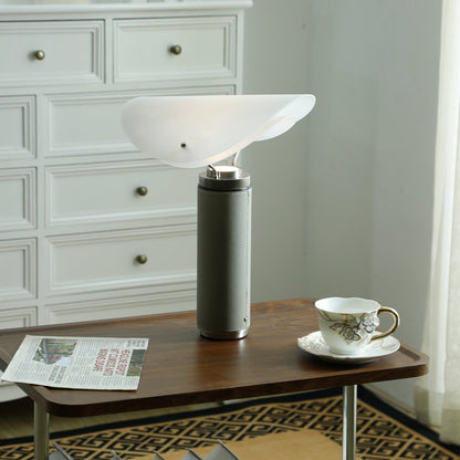 Marbella Table Lamp | Stone Base | Grey and White