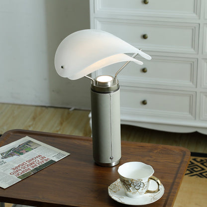Marbella Table Lamp | Stone Base | Grey and White