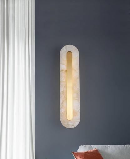 Alabaster Wall Sconce | Brass & Alabaster | Set of 2