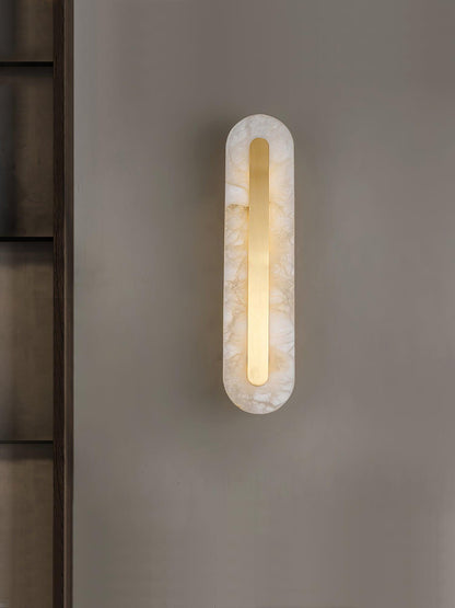 Alabaster Wall Sconce | Brass & Alabaster | Set of 2