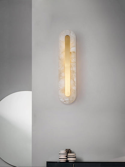 Alabaster Wall Sconce | Brass & Alabaster | Set of 2