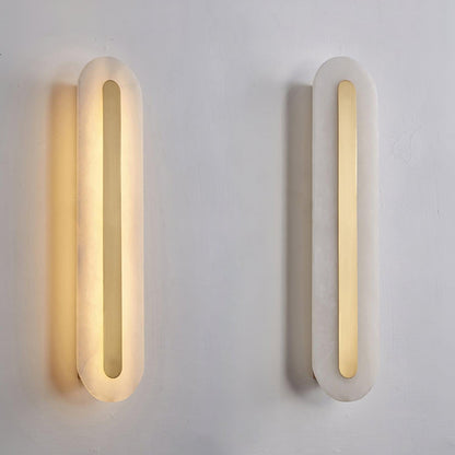Alabaster Wall Sconce | Brass & Alabaster | Set of 2