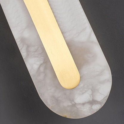Alabaster Wall Sconce | Brass & Alabaster | Set of 2
