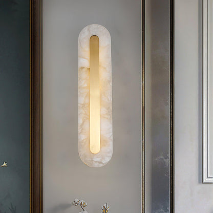 Alabaster Wall Sconce | Brass & Alabaster | Set of 2