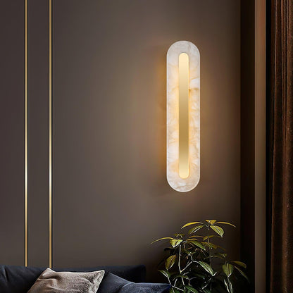 Alabaster Wall Sconce | Brass & Alabaster | Set of 2