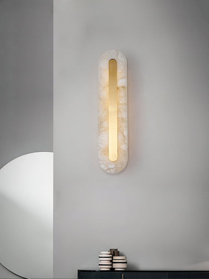 Alabaster Wall Sconce | Brass & Alabaster | Set of 2