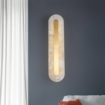 Alabaster Wall Sconce | Brass & Alabaster | Set of 2