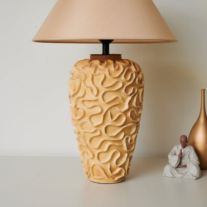 Marelo Table Lamp | Ceramic Base | Terracotta