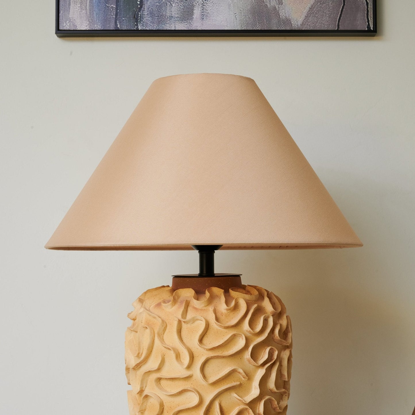 Marelo Table Lamp | Ceramic Base | Terracotta