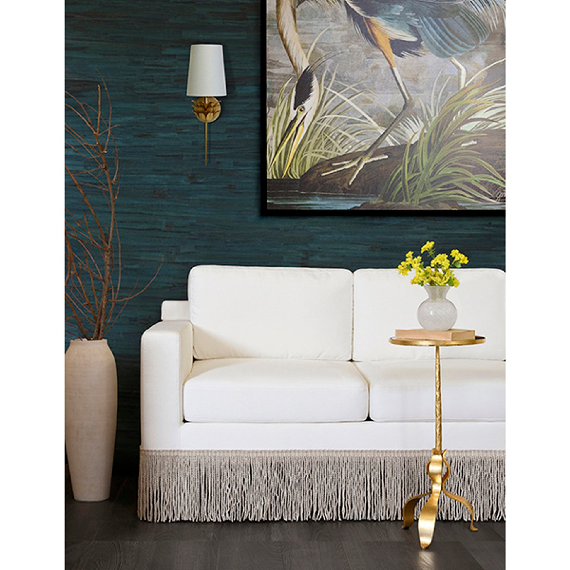 Maren Wall Lamp | Brass Flower Design | Retro Style