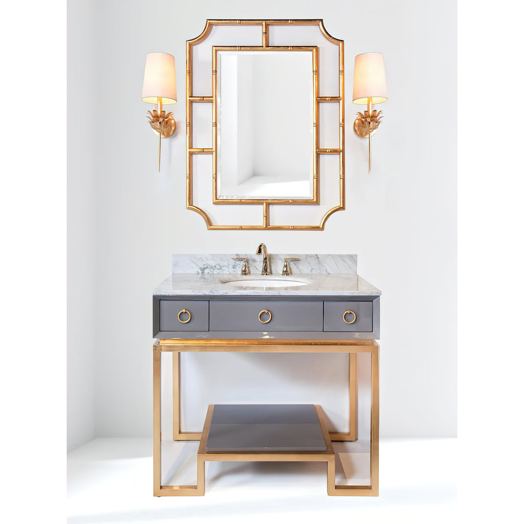 Maren Wall Lamp | Brass Flower Design | Retro Style