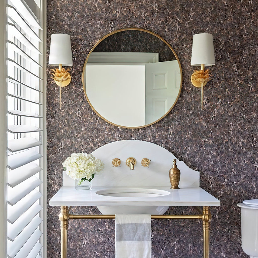 Maren Wall Lamp | Brass Flower Design | Retro Style