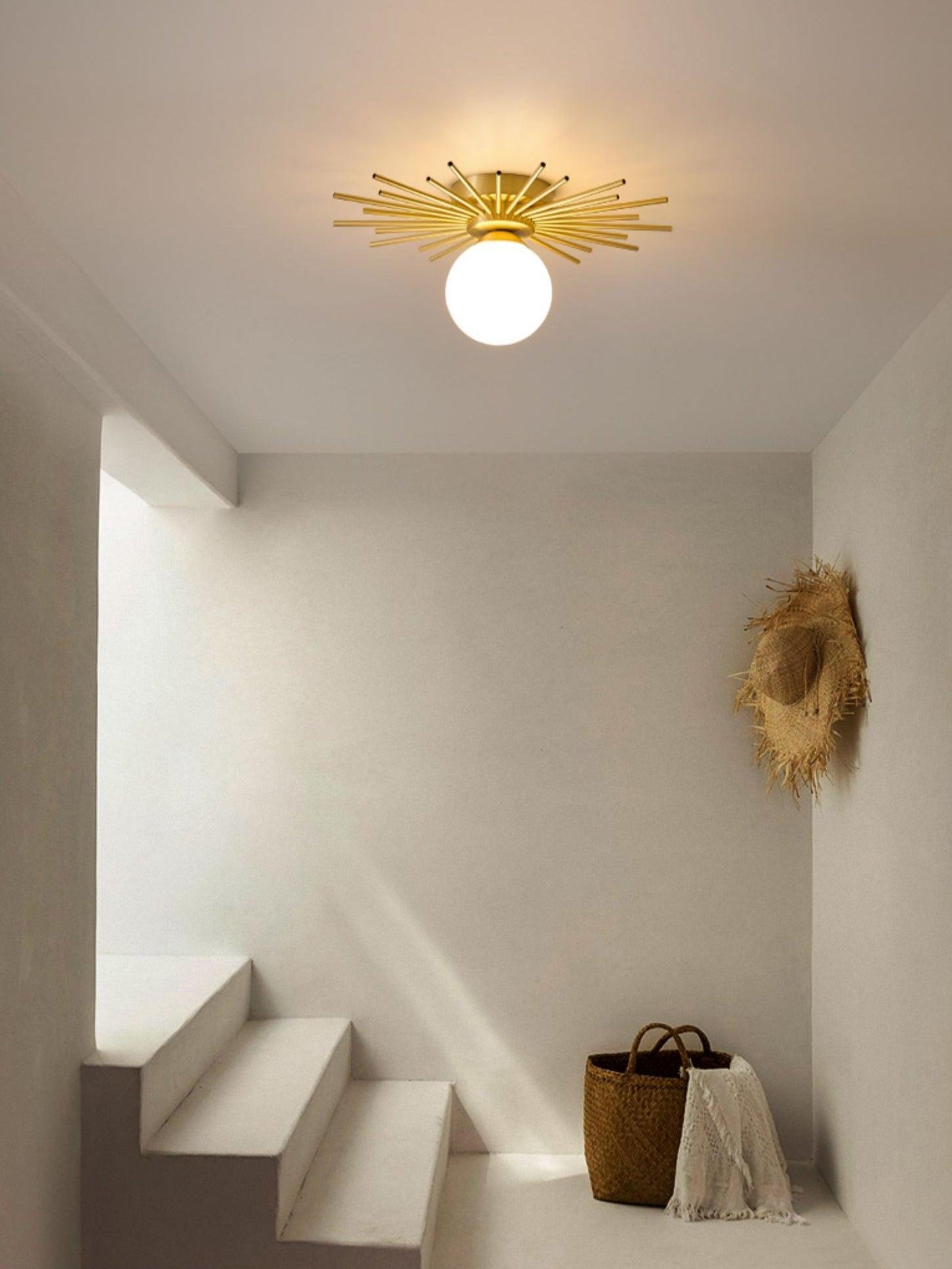 Ceiling Lamp | Brass Gold Finish | 40cm Diameter
