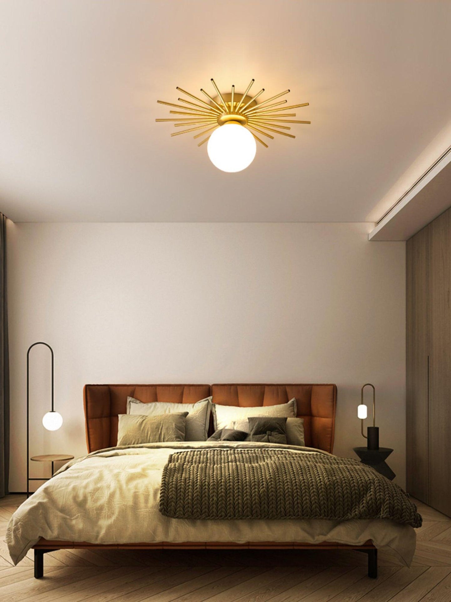Ceiling Lamp | Brass Gold Finish | 40cm Diameter