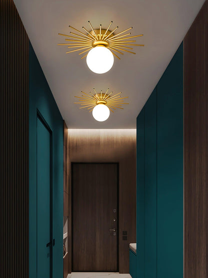 Ceiling Lamp | Brass Gold Finish | 40cm Diameter