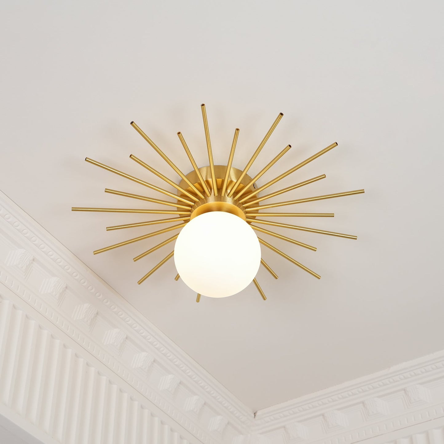 Ceiling Lamp | Brass Gold Finish | 40cm Diameter