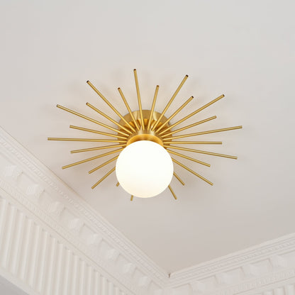Ceiling Lamp | Brass Gold Finish | 40cm Diameter