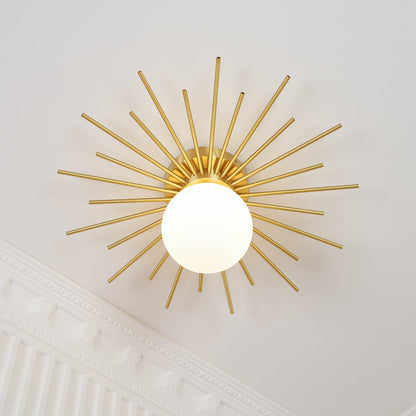 Ceiling Lamp | Brass Gold Finish | 40cm Diameter