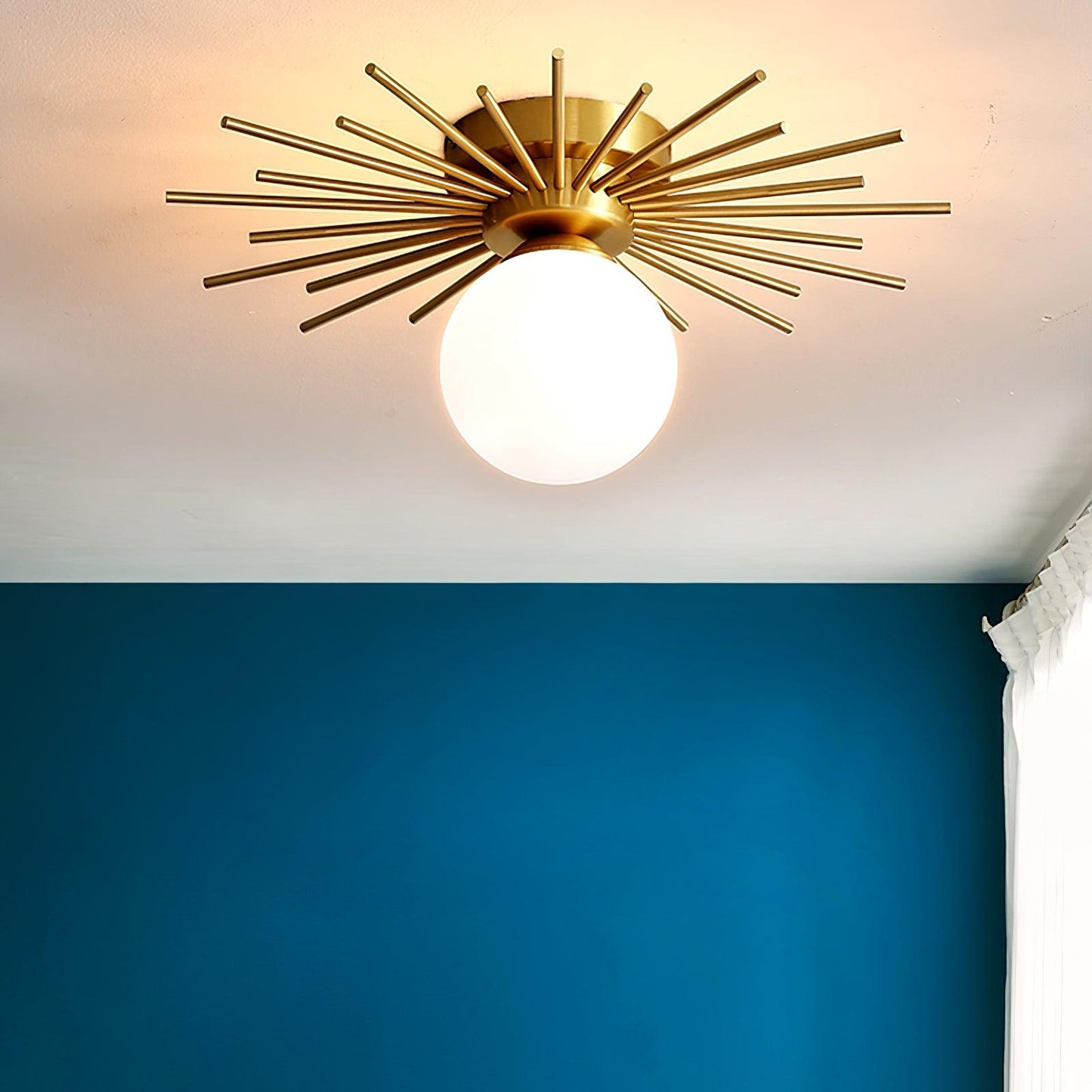 Ceiling Lamp | Brass Gold Finish | 40cm Diameter