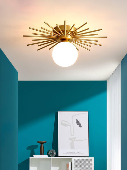 Ceiling Lamp | Brass Gold Finish | 40cm Diameter