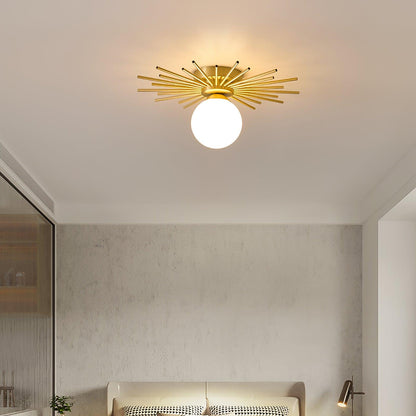 Ceiling Lamp | Brass Gold Finish | 40cm Diameter