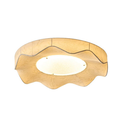 Marisca Ceiling Light | Fabric & Metal | Beige Shade
