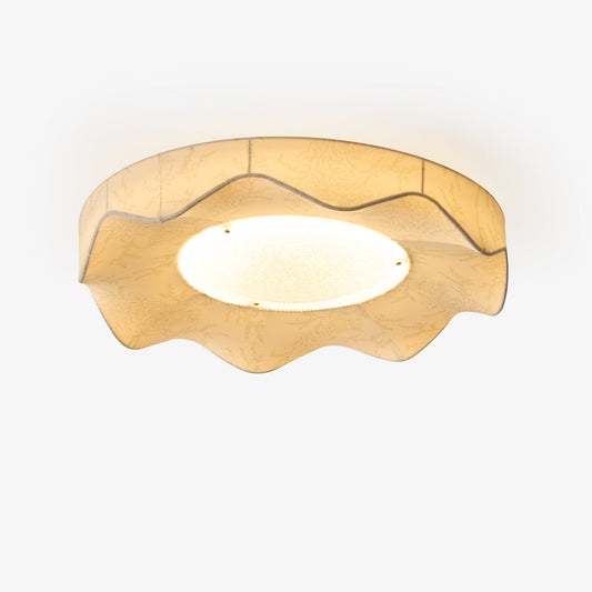Marisca Ceiling Light | Fabric & Metal | Beige Shade