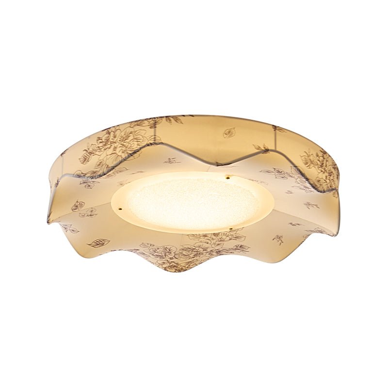 Marisca Ceiling Light | Fabric & Metal | Beige Shade