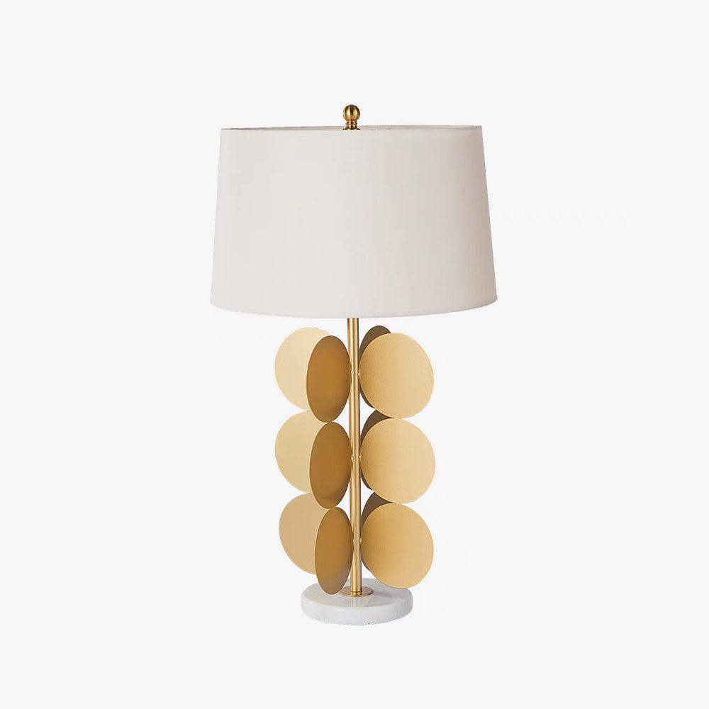Mark Mcdowell Table Lamp | Metal & Marble | Gold & White