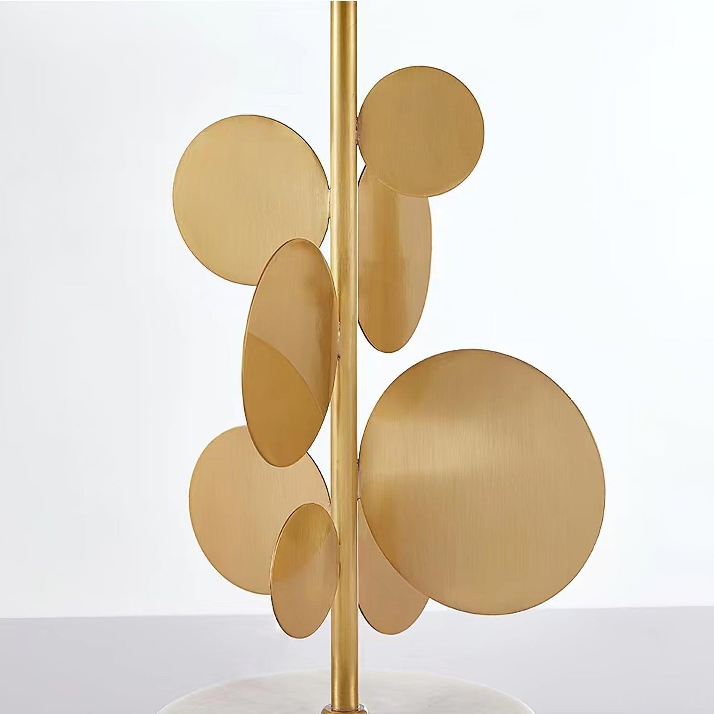Mark Mcdowell Table Lamp | Metal & Marble | Gold & White