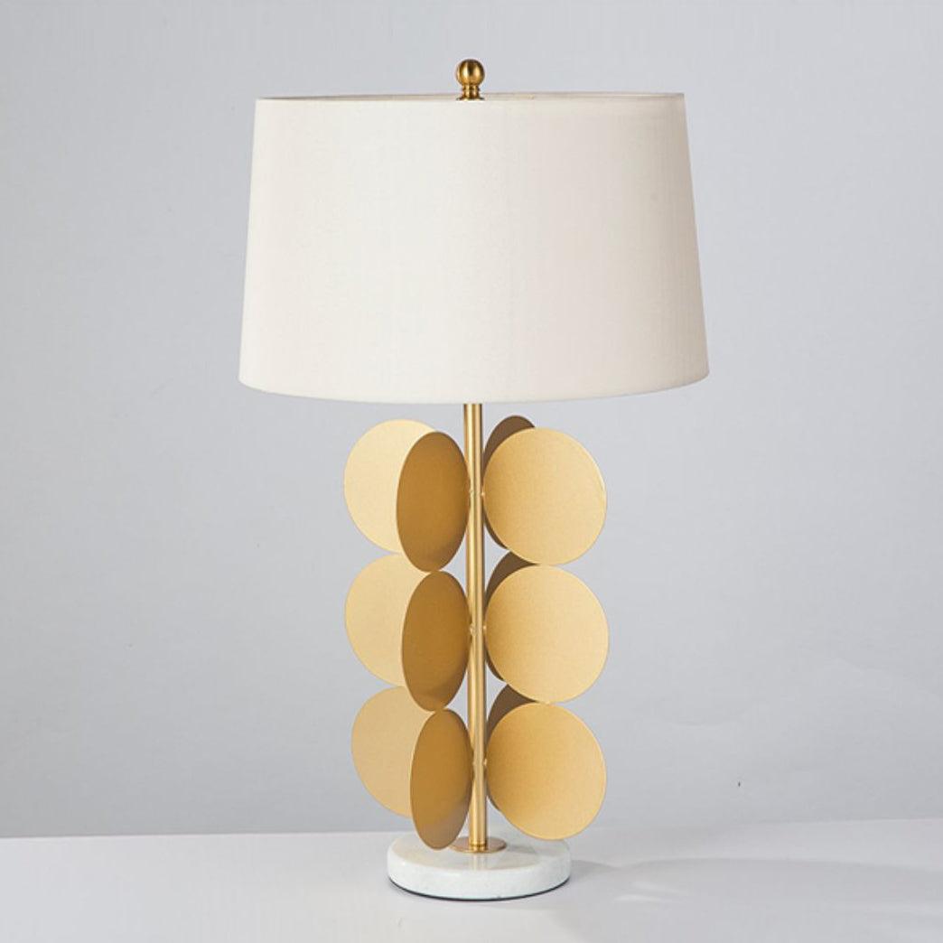 Mark Mcdowell Table Lamp | Metal & Marble | Gold & White