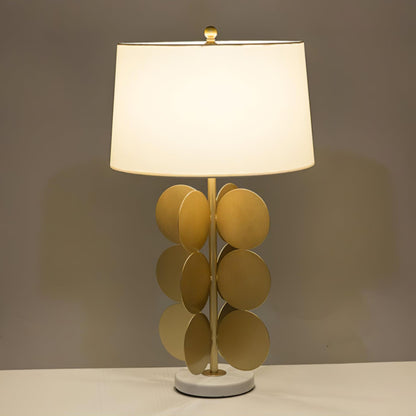 Mark Mcdowell Table Lamp | Metal & Marble | Gold & White