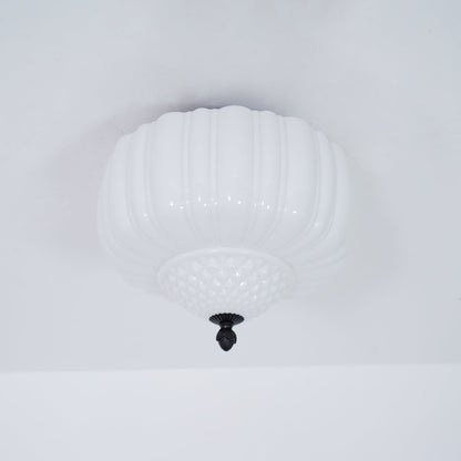 Marlo Ceiling Light | Metal & Glass | Black & White