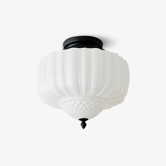 Marlo Ceiling Light | Metal & Glass | Black & White