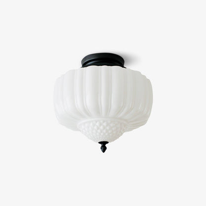 Marlo Ceiling Light | Metal & Glass | Black & White