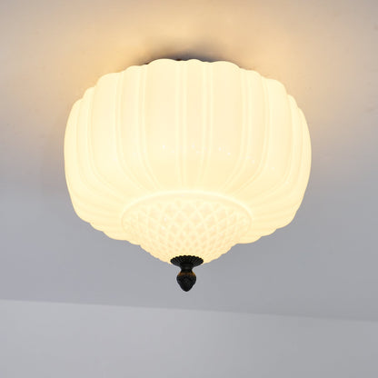 Marlo Ceiling Light | Metal & Glass | Black & White