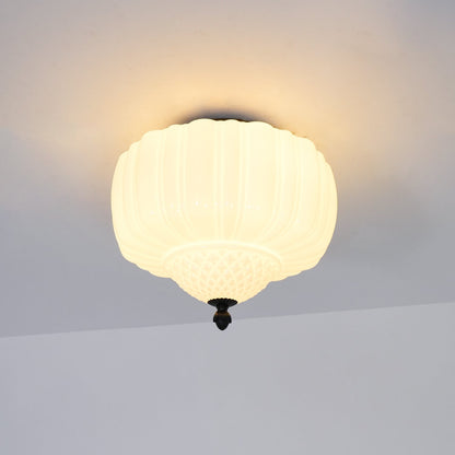 Marlo Ceiling Light | Metal & Glass | Black & White