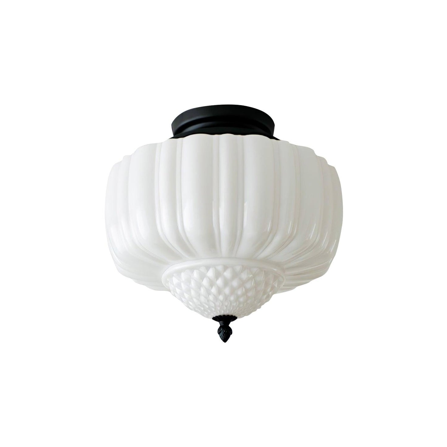 Marlo Ceiling Light | Metal & Glass | Black & White