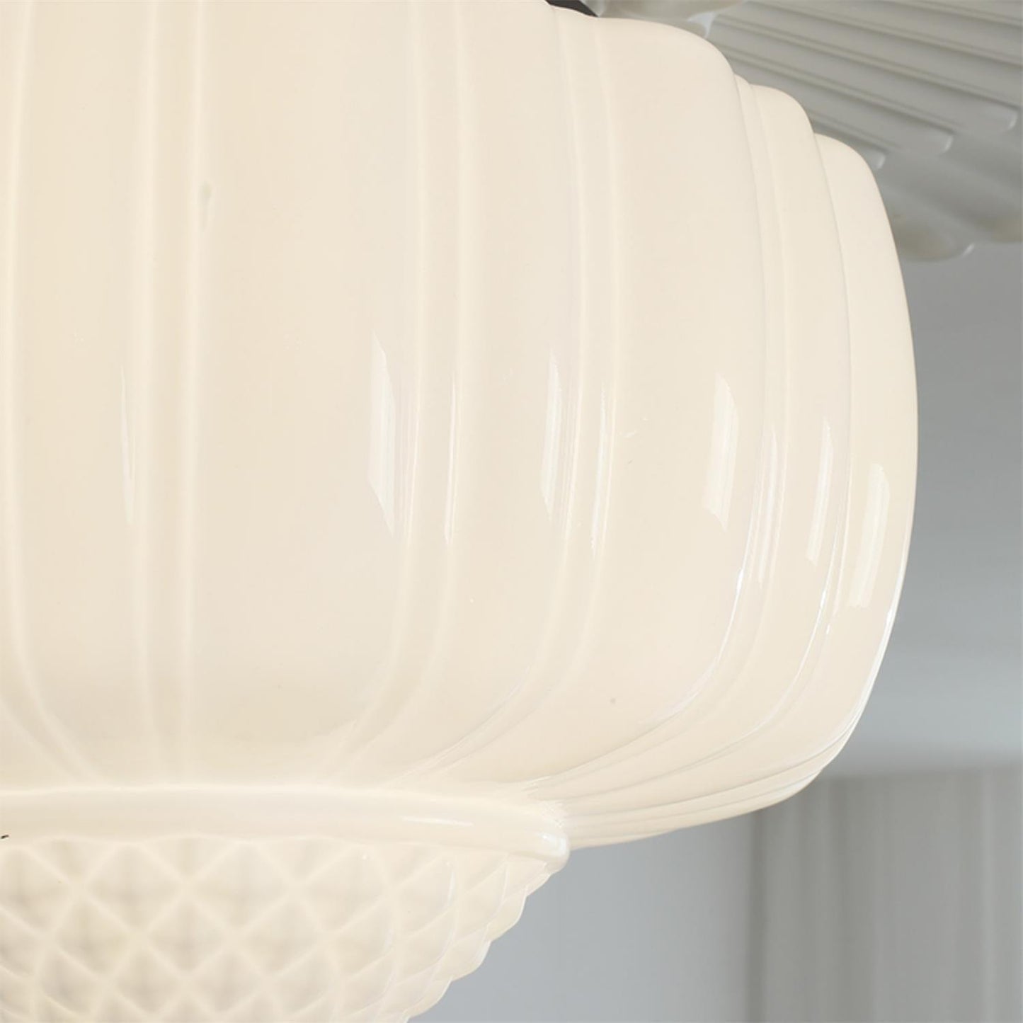 Marlo Ceiling Light | Metal & Glass | Black & White