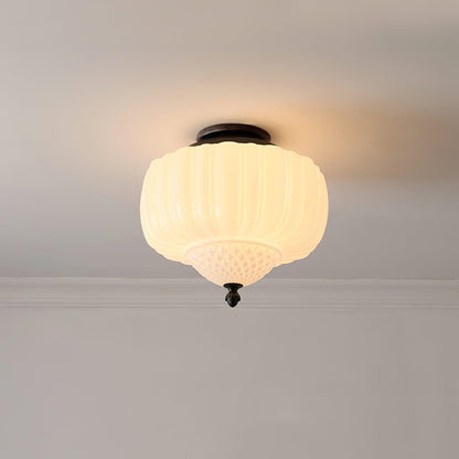 Marlo Ceiling Light | Metal & Glass | Black & White