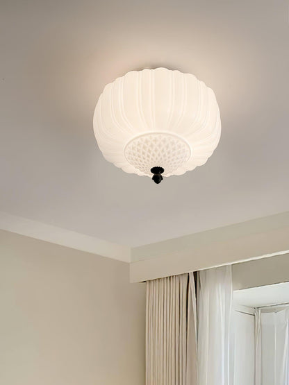 Marlo Ceiling Light | Metal & Glass | Black & White