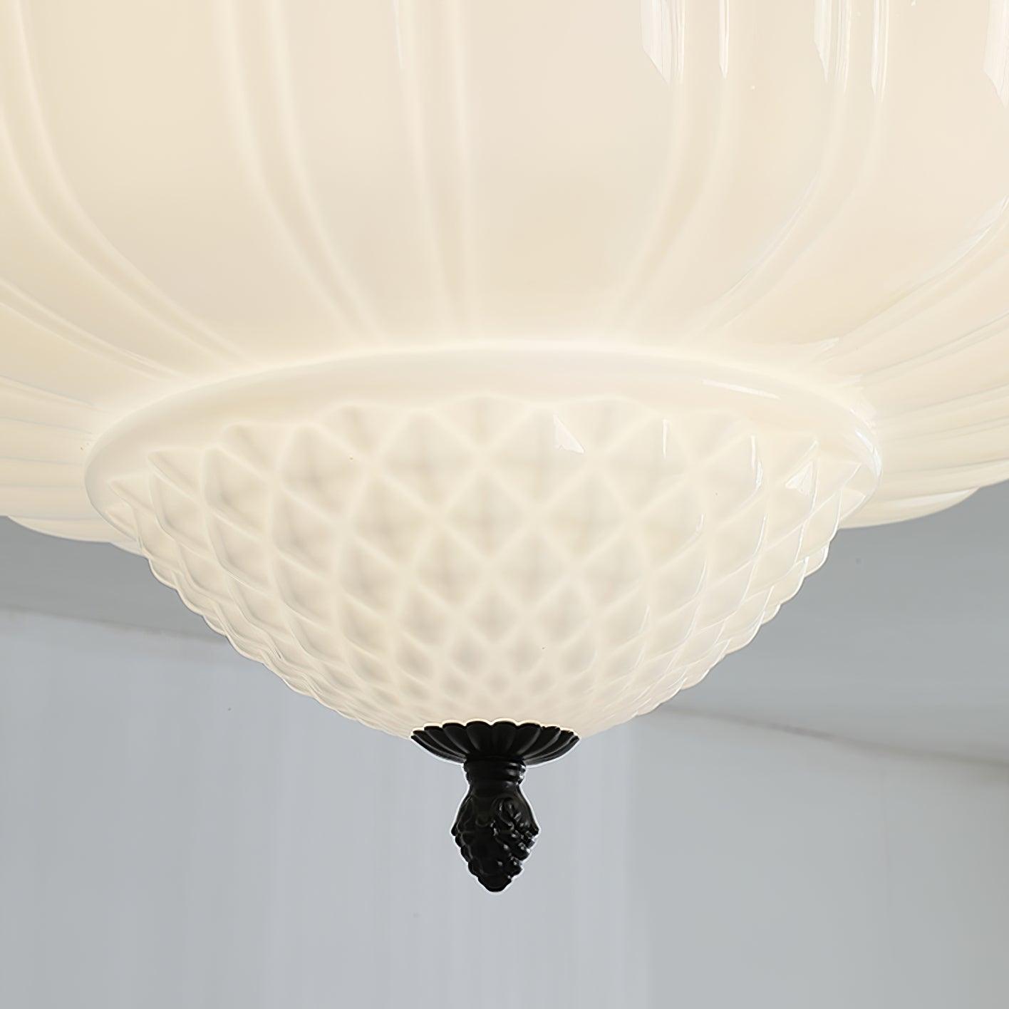 Marlo Ceiling Light | Metal & Glass | Black & White