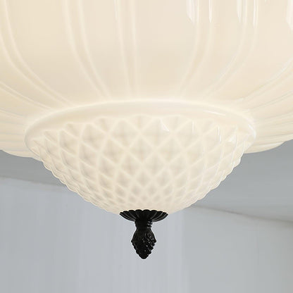 Marlo Ceiling Light | Metal & Glass | Black & White