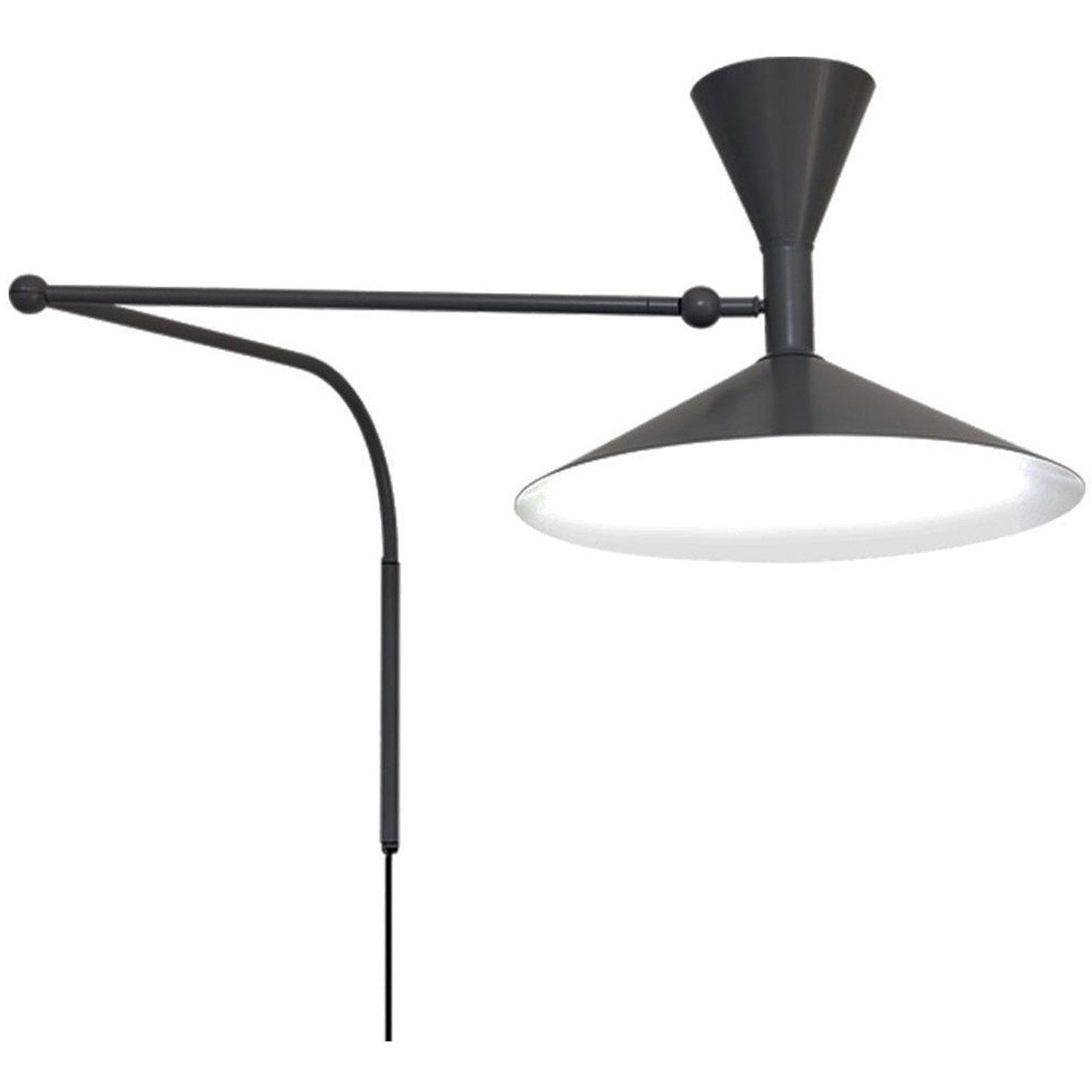 Marseille Wall Light | Adjustable Arm | Grey, Black, White