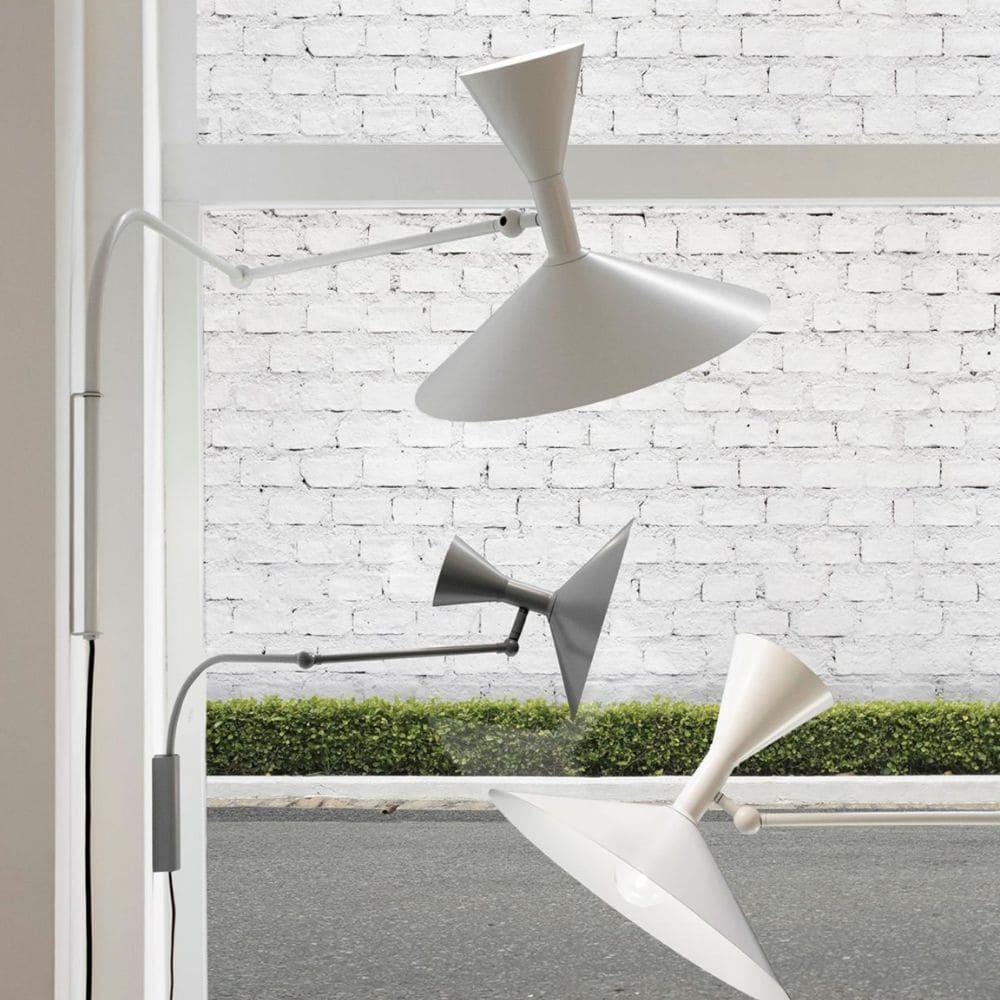 Marseille Wall Light | Adjustable Arm | Grey, Black, White