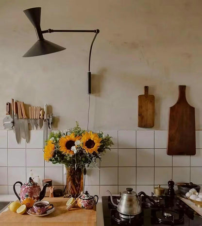 Marseille Wall Light | Adjustable Arm | Grey, Black, White