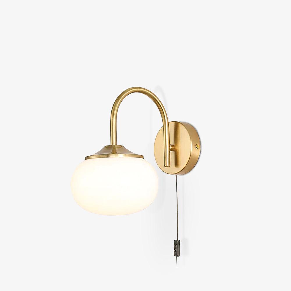 Marshmallow Wall Sconce | Copper & Pink Glass | Set of 2